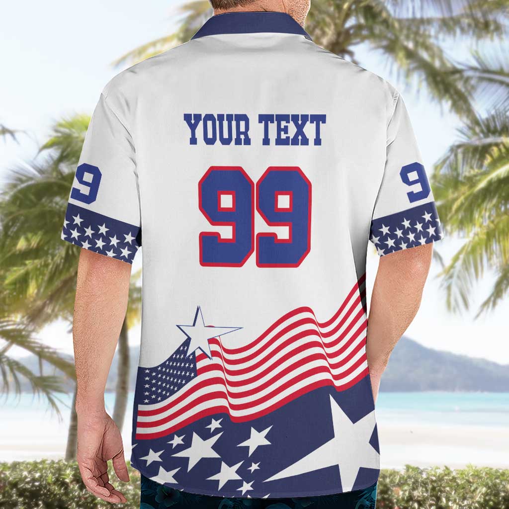 USA Ice Hockey Custom Hawaiian Shirt Flag Sporty Style