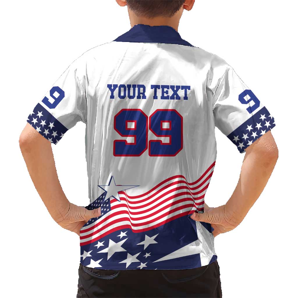 USA Ice Hockey Custom Hawaiian Shirt Flag Sporty Style