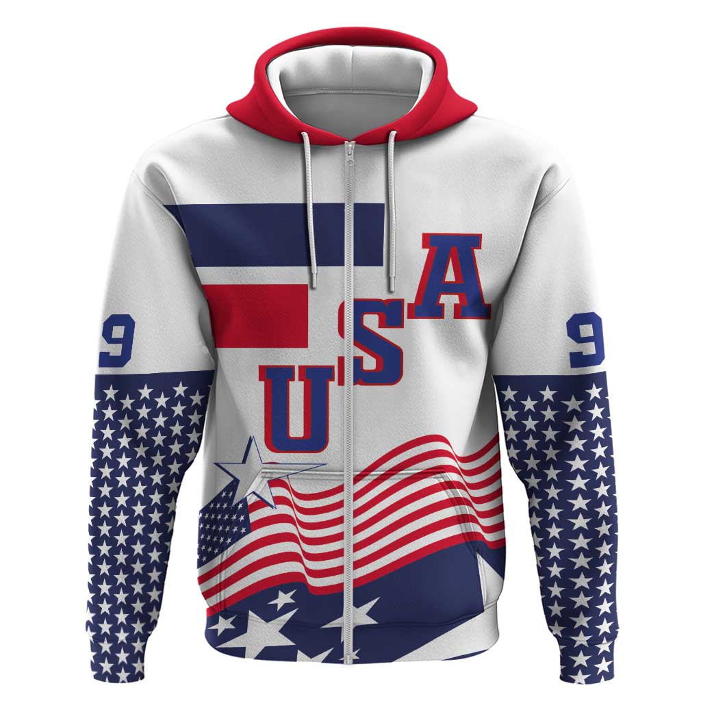 USA Ice Hockey Custom Hoodie Flag Sporty Style