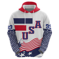 USA Ice Hockey Custom Hoodie Flag Sporty Style