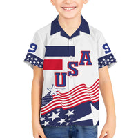 USA Ice Hockey Custom Kid Hawaiian Shirt Flag Sporty Style