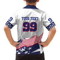 USA Ice Hockey Custom Kid Hawaiian Shirt Flag Sporty Style