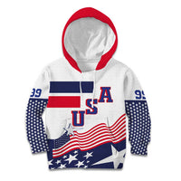 USA Ice Hockey Custom Kid Hoodie Flag Sporty Style