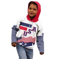 USA Ice Hockey Custom Kid Hoodie Flag Sporty Style