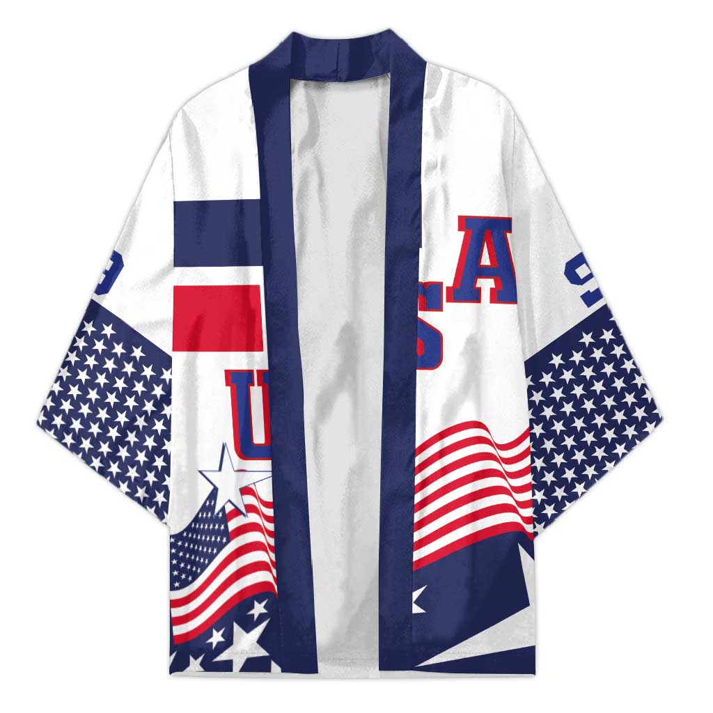 USA Ice Hockey Custom Kimono Flag Sporty Style