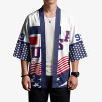 USA Ice Hockey Custom Kimono Flag Sporty Style