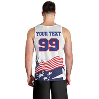 USA Ice Hockey Custom Men Tank Top Flag Sporty Style