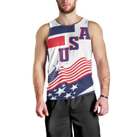 USA Ice Hockey Custom Men Tank Top Flag Sporty Style