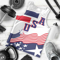 USA Ice Hockey Custom Men Tank Top Flag Sporty Style