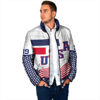 USA Ice Hockey Custom Padded Jacket Flag Sporty Style