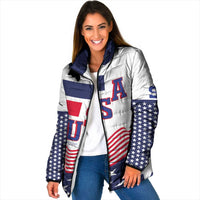 USA Ice Hockey Custom Padded Jacket Flag Sporty Style