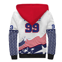 USA Ice Hockey Custom Sherpa Hoodie Flag Sporty Style