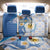 Argentina Independence Day Back Car Seat Cover - Día de la Independencia Brush and Grunge Style
