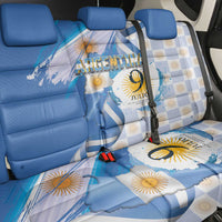 Argentina Independence Day Back Car Seat Cover - Día de la Independencia Brush and Grunge Style