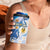 Argentina Independence Day 4 in 1 Can Cooler Tumbler - Día de la Independencia Brush and Grunge Style