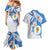 Argentina Independence Day Couples Matching Mermaid Dress and Hawaiian Shirt - Día de la Independencia Brush and Grunge Style