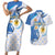Argentina Independence Day Couples Matching Short Sleeve Bodycon Dress and Hawaiian Shirt - Día de la Independencia Brush and Grunge Style