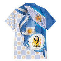 Argentina Independence Day Family Matching Mermaid Dress and Hawaiian Shirt - Día de la Independencia Brush and Grunge Style