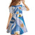 Argentina Independence Day Family Matching Off Shoulder Maxi Dress and Hawaiian Shirt - Día de la Independencia Brush and Grunge Style