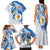 Argentina Independence Day Family Matching Tank Maxi Dress and Hawaiian Shirt - Día de la Independencia Brush and Grunge Style