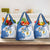 Argentina Independence Day Grocery Bag - Día de la Independencia Brush and Grunge Style