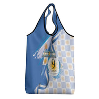 Argentina Independence Day Grocery Bag - Día de la Independencia Brush and Grunge Style