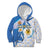 Argentina Independence Day Kid Hoodie - Día de la Independencia Brush and Grunge Style