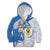Argentina Independence Day Kid Hoodie - Día de la Independencia Brush and Grunge Style