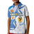 Argentina Independence Day Kid Polo Shirt - Día de la Independencia Brush and Grunge Style