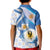Argentina Independence Day Kid Polo Shirt - Día de la Independencia Brush and Grunge Style