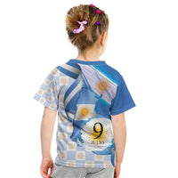 Argentina Independence Day Kid T Shirt - Día de la Independencia Brush and Grunge Style