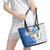Argentina Independence Day Leather Tote Bag - Día de la Independencia Brush and Grunge Style