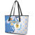 Argentina Independence Day Leather Tote Bag - Día de la Independencia Brush and Grunge Style