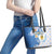 Argentina Independence Day Leather Tote Bag - Día de la Independencia Brush and Grunge Style