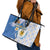 Argentina Independence Day Leather Tote Bag - Día de la Independencia Brush and Grunge Style