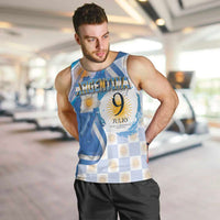 Argentina Independence Day Men Tank Top - Día de la Independencia Brush and Grunge Style