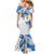 Argentina Independence Day Mermaid Dress - Día de la Independencia Brush and Grunge Style