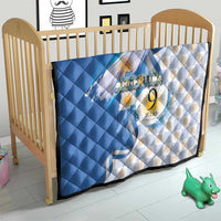 Argentina Independence Day Quilt - Día de la Independencia Brush and Grunge Style