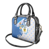 Argentina Independence Day Shoulder Handbag - Día de la Independencia Brush and Grunge Style