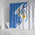 Argentina Independence Day Shower Curtain - Día de la Independencia Brush and Grunge Style