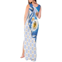 Argentina Independence Day Tank Maxi Dress - Día de la Independencia Brush and Grunge Style
