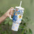 Argentina Independence Day Tumbler With Handle - Día de la Independencia Brush and Grunge Style