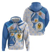 Argentina Independence Day Zip Hoodie - Día de la Independencia Brush and Grunge Style
