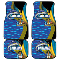 Bahamas Independence Day Car Mats National Flag Style with Blue Marlin and Emblem