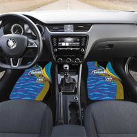 Bahamas Independence Day Car Mats National Flag Style with Blue Marlin and Emblem