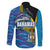 Bahamas Independence Day Family Matching Mermaid Dress and Hawaiian Shirt National Flag Style with Blue Marlin and Emblem