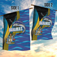 Bahamas Independence Day Garden Flag National Flag Style with Blue Marlin and Emblem