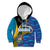 Bahamas Independence Day Kid Hoodie National Flag Style with Blue Marlin and Emblem