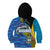 Bahamas Independence Day Kid Hoodie National Flag Style with Blue Marlin and Emblem