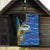 Bahamas Independence Day Quilt National Flag Style with Blue Marlin and Emblem